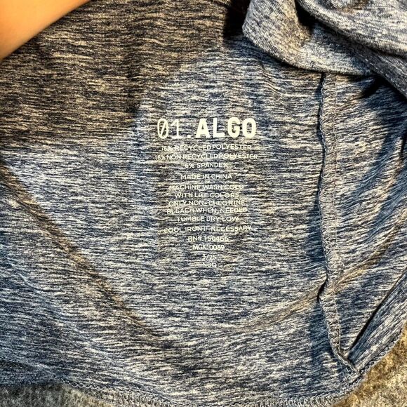0.1 Algo Shirt Mens M Blue Performance UV SPF 40 Anti Odor Gym Quick Dry - Picture 6 of 7